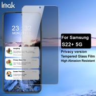 Imak Privacy Glass For Samsung Galaxy S22 / S22+ 5G Anti Peeping Tempered Glass S22 Plus Anti Spy Sc