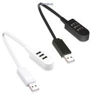 NARCISSUS13A0E USB Hub, 30/120cm Upgrade 2.0 USB Splitter, Multi-function 3 In 1 USB Extender Cable