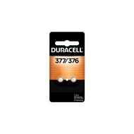 Duracell 376/377 Silver Oxide Button Battery, 2 Count Pack, 376/377 1.5 Volt Battery, Long-Lasting f