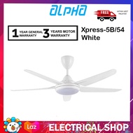 {FREE SHIPPING} Alpha Cosa Xpress 54'' Ceiling Fan 5 Blades Xpress-5B/54 with Remote Control & LED L