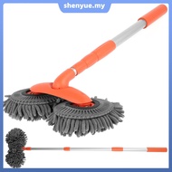Car Wash Mop Brush with Long Handle 360° Rotating Car Wash Mop Retractable Car Detailing Mop Absorbe
