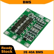 3S 40A BMS Lithium battery protection board 12.6V Battery BMS common port with balancing function ba