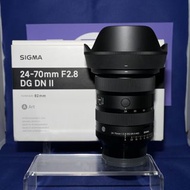 Sold out）『Trade In優惠』新淨 Sigma 24-70mm F2.8 II DG For Sony FE ART系列第二代 新版 光圈環 輕身設計 恆定光圈 F2.8大光圈 標準鏡 E
