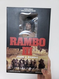 100％ 圓貼未開Hottoys Rambo First Blood 1/4 Bust 史泰龍