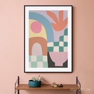 Warm Color Painting B & B Living Room Decoration Painting Restaurant Color Niche Mo Nordic Abstract 