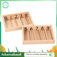 [hIkAi] Montessor Montelon Math Toys Kit Materials Educational Wooden Spindle Box Early Learning Tra