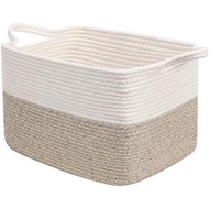 Goodpick Cube Storage Bins - Towel, Book, Cloth, Shoes, Closet Shelf Woven Baskets for Office, Baby 