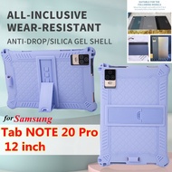 For Samsung Tab NOTE20 NOTE 20 Pro 12 inch Android Tablet PC Shockproof Protective Case Rainbow Soft Silicone Bracket Cover