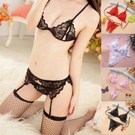 [KIMI05]  Women Sexy Lingerie Baby Bra G-String Set Lace Thongs Underwear Nightwear