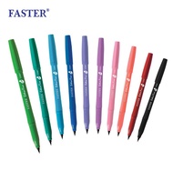 ปากกาหัวเข็ม ขนาดลายเส้นเล็ก 0.28 มม. ปากกาเอ็กซ์ตร้า ไฟน์ ปากกาสี รหัส CX401 FASTER (ฟาสเตอร์)