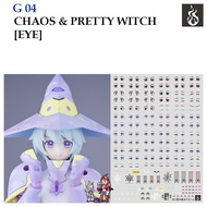 WATER DECAL [GHOST] G04 CHAOS & PRETTY WITCH [EYE] G 04 eyes girl