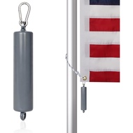 Pemberat Bendera 4 LB untuk Bahagian Bawah Bendera, Pemberat Tahan Lasak 64 oz Warna Kelabu untuk Me