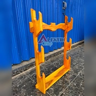 3-tier wall-mounted hanging shelf with 4 air vents pcp