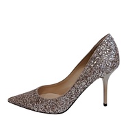 【二手】 JIMMY CHOO婚鞋，22.5碼，亮片高跟鞋，金色