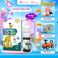 Lineabon D3K2 vitamin MK7 dạng xịt tiện lợi hỗ trợ bổ sung vitamin D3 K2 và canxi cho bé