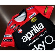 2025 T-shirt Motogp Aprilia Racing Team Aprelia Model Aleix Espargaró 41 Size S-5xl
