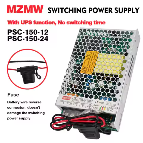 MZMW 150W UPS Function Switching Power Supply 12V 24V AC DC 13.8V 7.5A 27.6V 4A Battery charger Powe