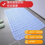 PVC加厚按摩隔水腳墊 浴室防滑墊帶吸盤按摩淋浴房浴缸墊子衛生間廁所隔水地墊腳墊 防滑浴室地墊，尺寸：36x68cm（淺藍）
