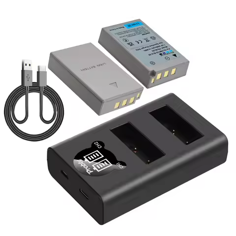 PS-BLS5 BLS-5 BLS-50 BLS50 Battery 2000mAh+LED Dual Charger for Olympus PEN E-PL2,E-PL5,E-PL6,E-PL7,