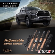 Toyota Hilux Revo Rogue Adjustable Shock Absorber Front Rear Suspension Set Sandkat 4x4 Gun125 Gun126 Gun135 Gun136