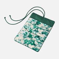 Roses Silk Jewel Roll - Green
