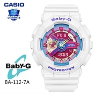 (รับประกัน 1 ปี) Casioนาฬิกาคาสิโอของแท้ BABY-G CMGประกันภัย 1 ปีรุ่น BA-112-7A นาฬิกาข้อมือผู้หญิง สายเรซิ่น