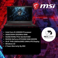 MSI GF65 THIN 10UE-423MY GAMING NOTEBOOK LAPTOP