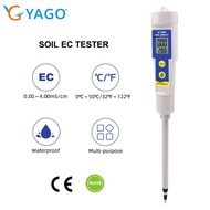 YAGO Soil EC Tester Multi-purpose  Waterproof soil meter 0.00-4.00ms/cm for lab aquarium soil  EC-31