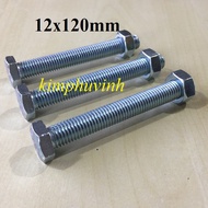 5 SETS - M12x120mm 12mm BULONGS - 12mm BULON SCREWS Skru Bolt
