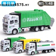 Ready Stock City Vehicle Pull Back Garbage Diecast Truck Toys Gift For Boy Girl | Lori Truck Sampah 