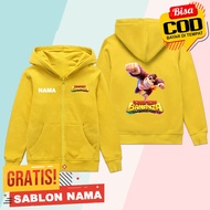 Donkey Kong Bananza Kids Zipper Donkey Kong Bananza Character Boys & Girls Jacket/ - Free Name Print