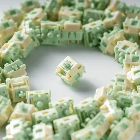 Green Apple 45g Linear Pre-Lubed 5 Pins HotSwap POM Stem HMX Switches For Mx Mechanical Keyboard 기계식