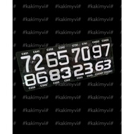 Customise Stylish Font 2D No. Plate