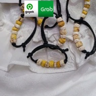 gelang tali delingo bangle 7 butir / gelang kariango / gelang tolak sawan/ gelang sambetan