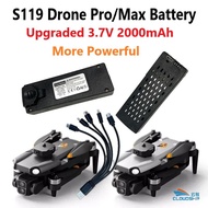 S119 Pro/Max Drone Battery Upgraded 3.7V 2000mAh Lipo Battery For Mini Brushless Drone 1800MAH RC Qu