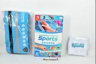 (全新) OLED Switch Nintendo Switch Sports ＋ 護腕  +  腰包(香港特典版套裝, 中文/ ENGLISH/ 日文) - Wii Sports 體感 運動