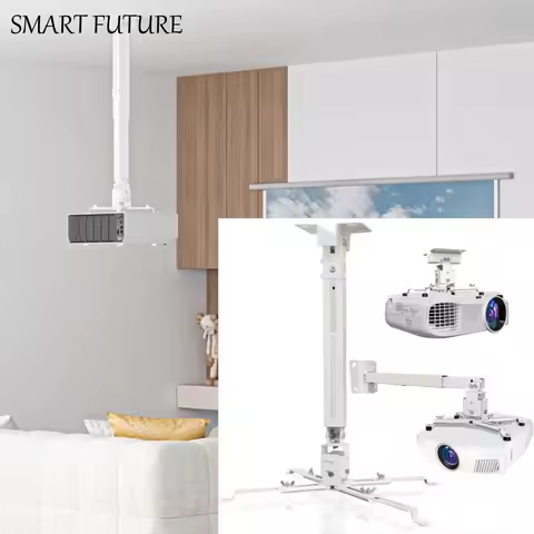 Retractable Projector Mount Adjustable with Extendable Arms Projector Bracket Hanger 43-65CM Multifu