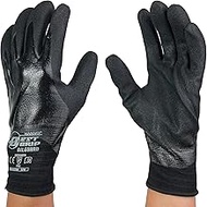 WINESS NKX506 Oil Guard Work Gloves, 1 Pair, 3 Pairs, 5 Pairs, Anti-Slip, Work Gloves, Best Grip, Hanvo, Nitrile, Men's, Women's, Stylish (M, 1 Pair)