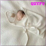 ผ้ามัสลิน QUYPV สำหรับทารกแรกเกิดผ้าห่มฤดูร้อนห่อทารกผ้าอ้อมเด็กซองผ้าตาข่ายผ้าฝ้ายย่นสถานที่เลี้ยงเด็กเด็กทารกผ้าห่อตัว APITV