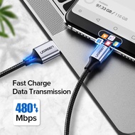 Ugreen USB A to Type C Cable 0.25m 0.5m 1m 2m 3m Braided USB C Charging Data Carplay QC