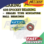 MDK NTN 608 LLU C3 ( 8 x 22 x 7 ) Sealed Type Miniature Ball Bearings SPOCKET BEARING