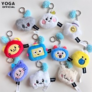 TREASURE TRUZ Trendy Male Group Head Shape Cartoon Plush Dolls Gift For Girls Bag Pendant Keychain HIKUN PODONG CHILLI WOOPY RURU SOM YOCHI LAWOO BONBON ROMY Stuffed Toys For Kids