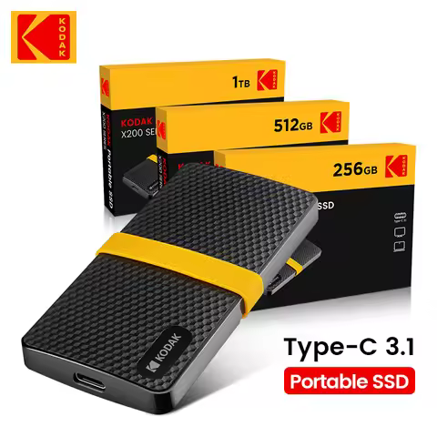 KODAK X200 External Hard Drive 128gb 256GB 1TB Portable SSD Hard Drive 512GB disco duro externo 1.8 
