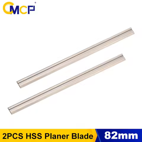 CMCP 2pcs/set 82mm HSS Planer Blade 82x5.5x1.2mm Reversible Wood Planer Knife for Woodworking Machin