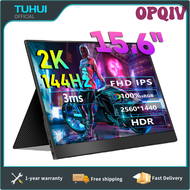 OPQIV TUHUI 15.6 Inch 2K Portable Monitor 144Hz 2560*1440 100%sRGB IPS Gaming Display USB C HDMI HDR Screen for Xbox PS4 Switch Laptop RSTIB