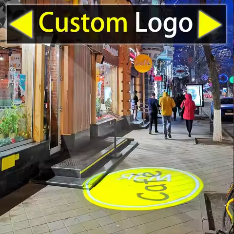 Advertising Gobo Projector Custom Logo Lights Outdoor LED Projector Ip67 Hd Rotating Customize Logo