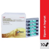 TGP Dextrocol Paracetamol + PPA + Dextro 325/25/10mg 10 capsules for colds fever flu