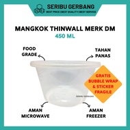 TERMURAH!! MANGKOK PLASTIK THINWALL ROUND MERK DM 450ML / 450 ML