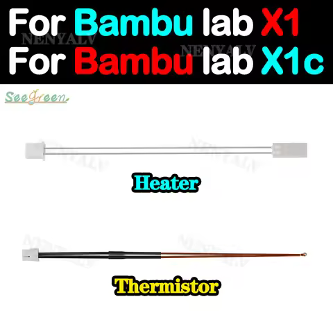 bambu lab heater and thermistor For Bambu Lab X1 / 100K NTC 3950 Thermistor Temperature Sensor For b