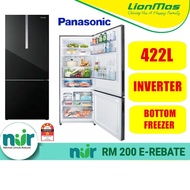 Panasonic 422L Inverter Bottom Freezer Refrigerator NR-BX421WGKM BX421WGWM